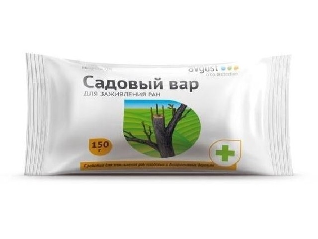 Средство для дезинфекции и заживления ран деревьев и кустарников. Брикет 150 г. Август